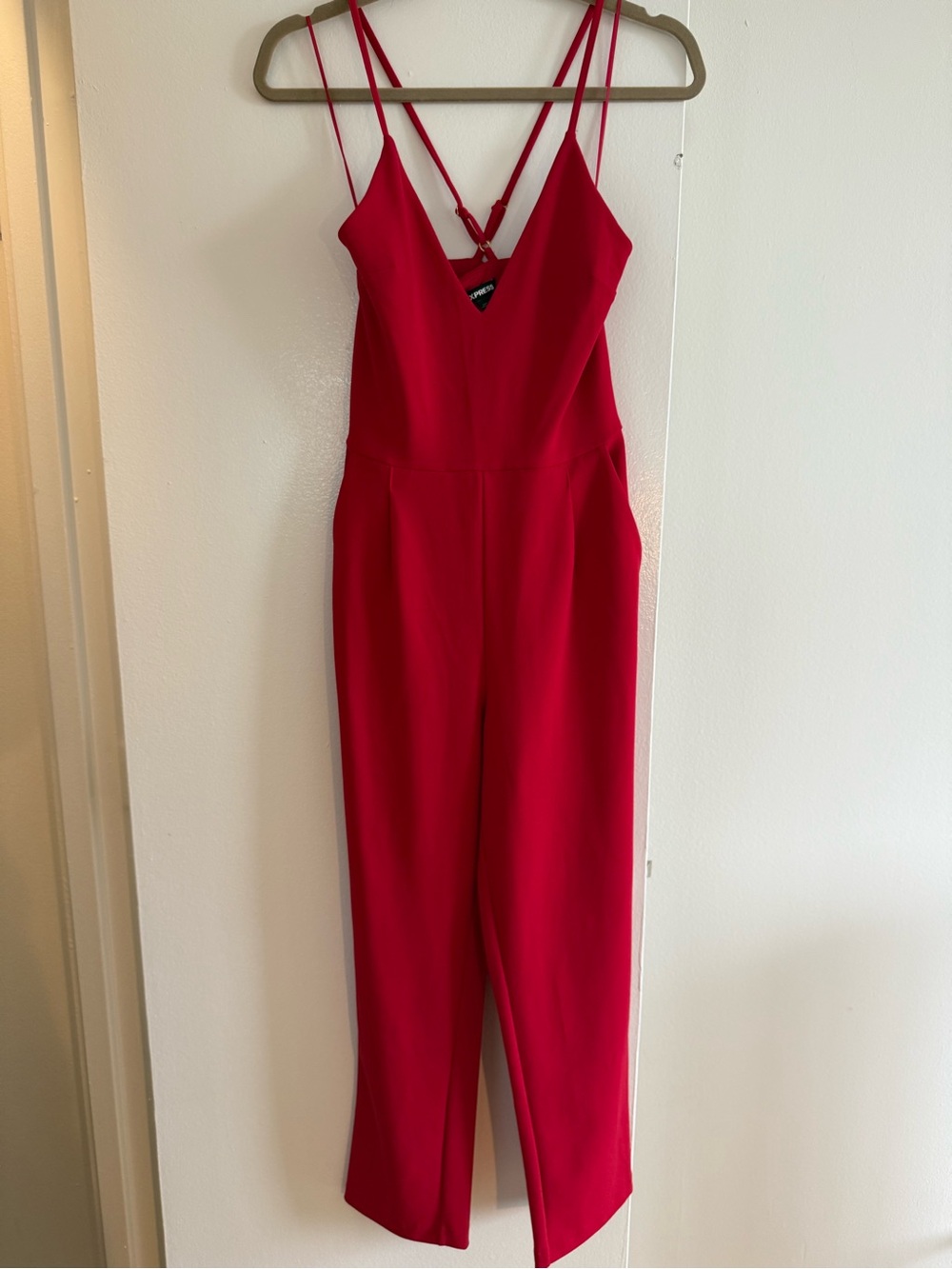 Express - Red Jumpsuit; Size S